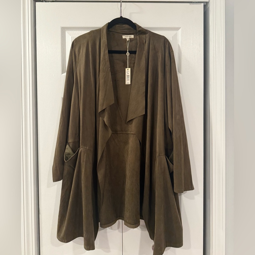 Max Studio Khaki Green Coat